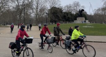 Cyclists in Hyde Park