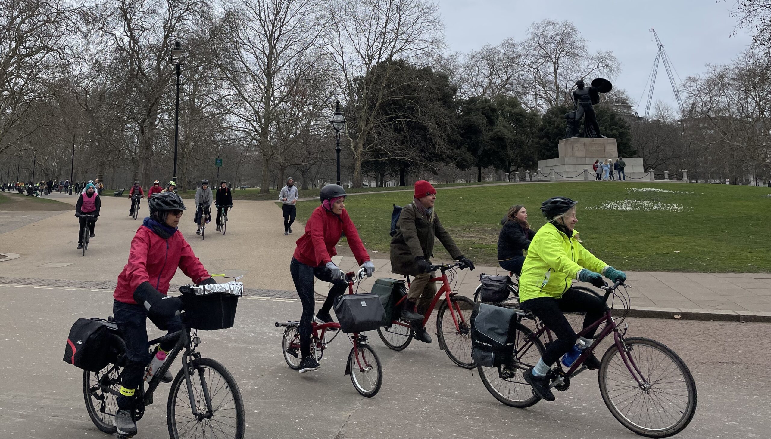 Cyclists in Hyde Park